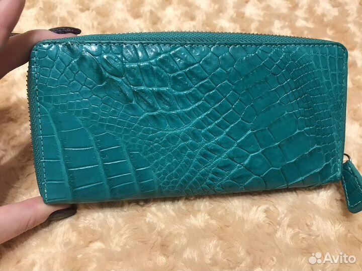 Кошелек женский из кожи крокодила