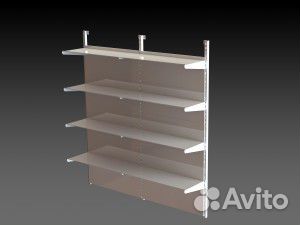 Настенный стеллаж металлический 2000мм