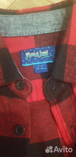 Фланелевая рубашка 92-98