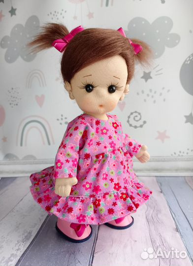Игровая текстильная кукла ручной работы
