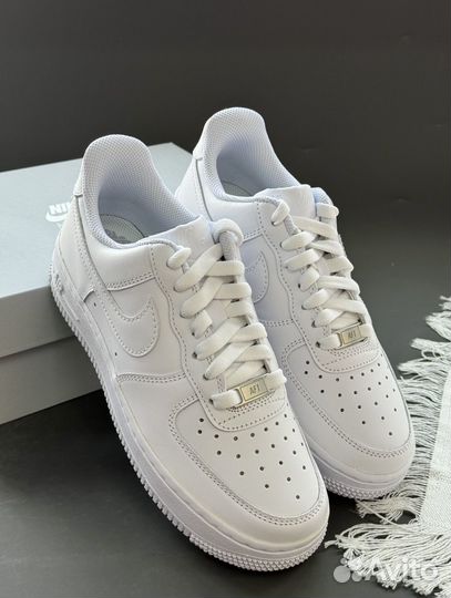 Кроссовки Nike Air Force 1 Белые Оригинал