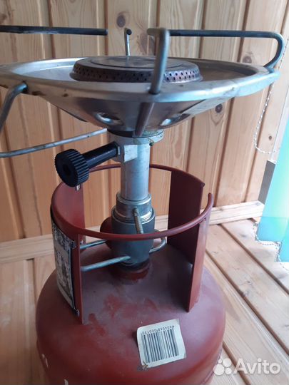 Туристическая газовая плита с баллоном
