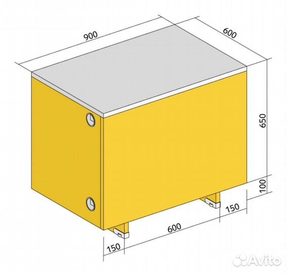 Дополнительная тумба к кассе пвз Яндекс Маркета