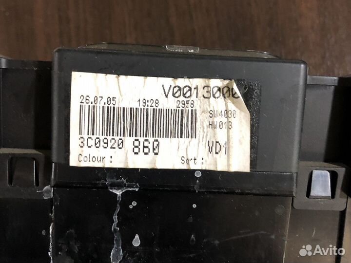 Щиток приборов volkswagen passat b6