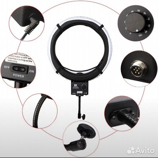 Кольцевая лампа nanguang сn-R640
