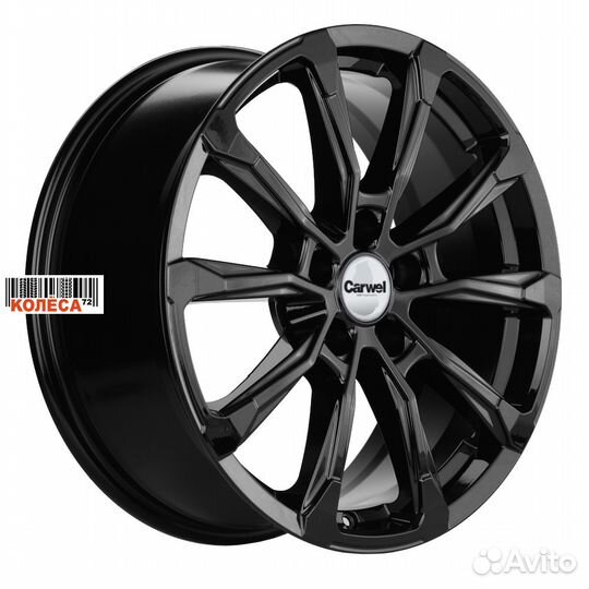 Carwel Ишим 7.5x18 5x114,3 ET37 Dia66.6 алмаз черн