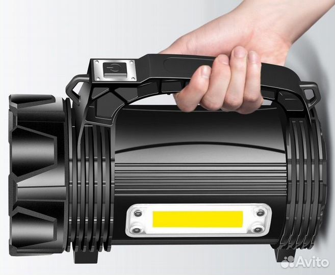 Светодиодный аккумуляторный фонарь прожектор