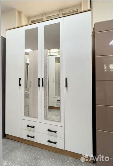 Шкаф Квадро Дуб вотан/Белый длина 1600мм