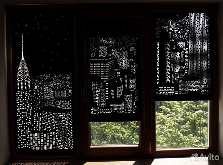Жалюзи ночной город (арт: 01)
