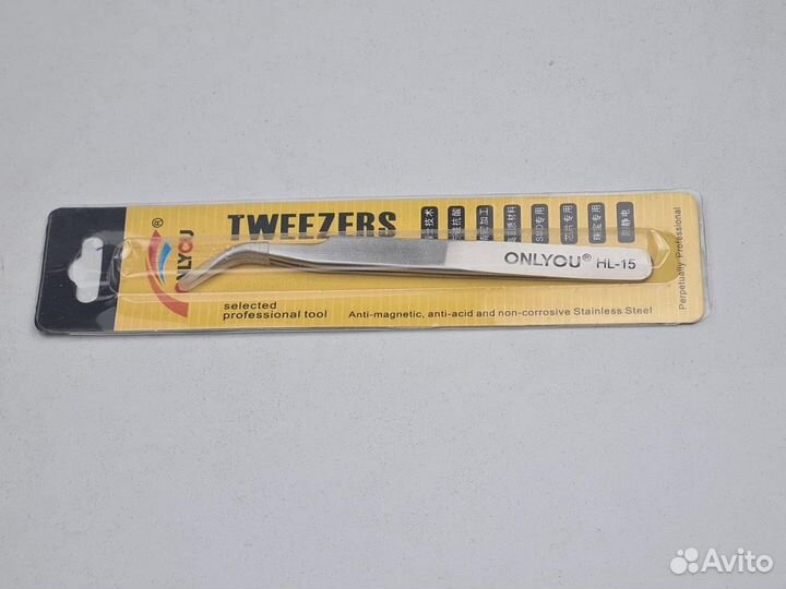 Пинцет стальной HL-15