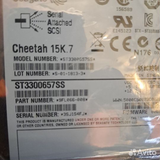 Жесткий диск Seagate Cheetan 15K ST3300657SS 300Gb
