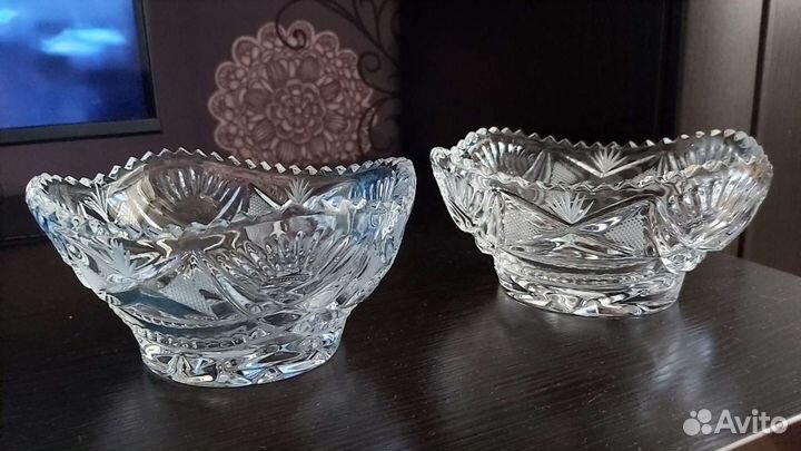 Хрустальная конфетница СССР