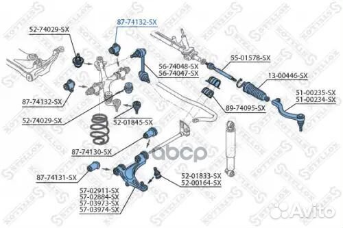 Сайлентблок рычага верхн. Nissan Interstar all