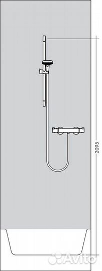 Душевая система с термостатом Hansgrohe 27081400