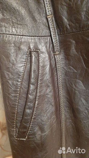 Кожаное пальто