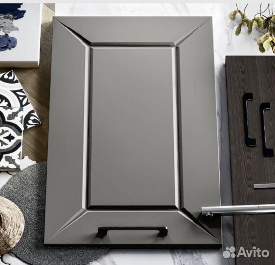 Кухня 2,0 метра мдф Лайт грей софт