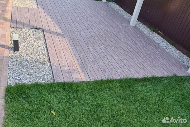 Террасная доска мультиколор грозовое небо из дпк