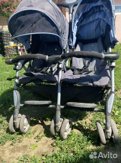 Коляска трость для двойни