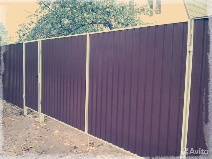 Забор из профнастила