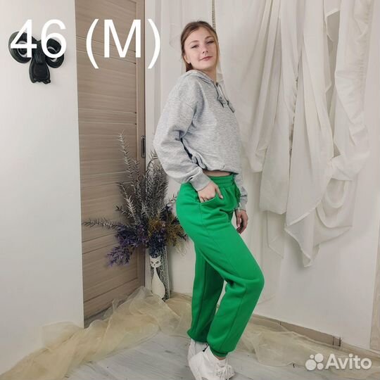 Джоггеры с флисом М 7986