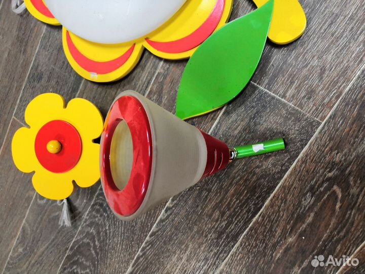 Трио детских светильников цветочная поляна