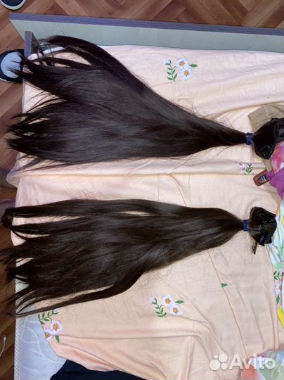 Волосы на заколках 60 см