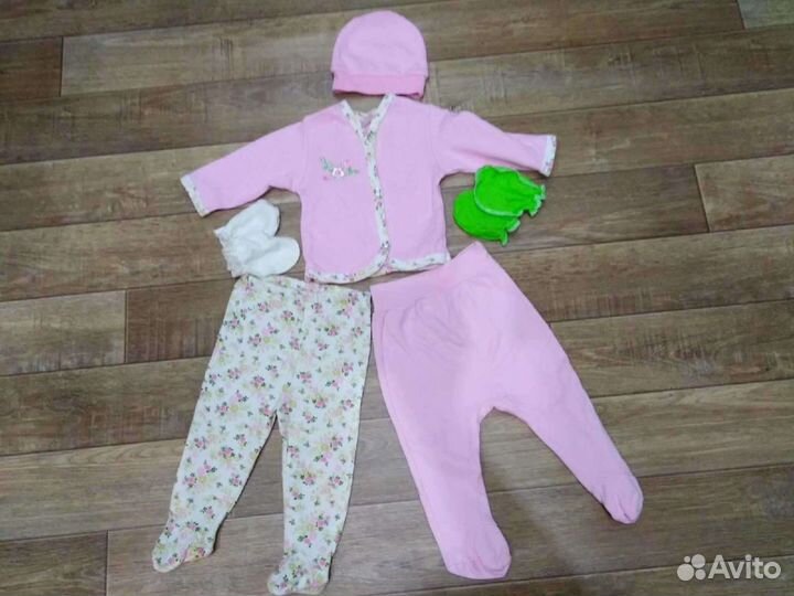 Одежда на девочку пакетом от 0 до 2 лет