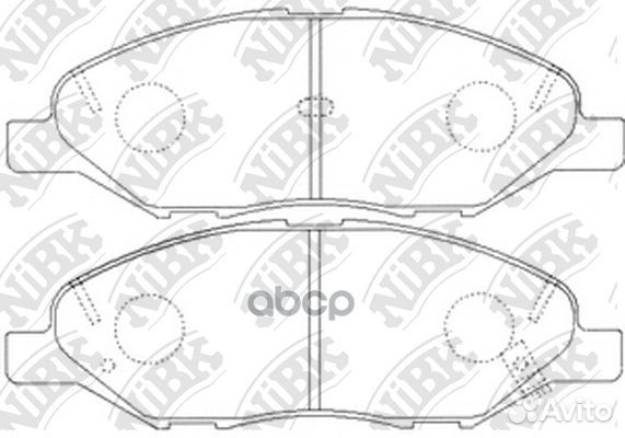 Колодки торм.пер. PN2452 NiBK