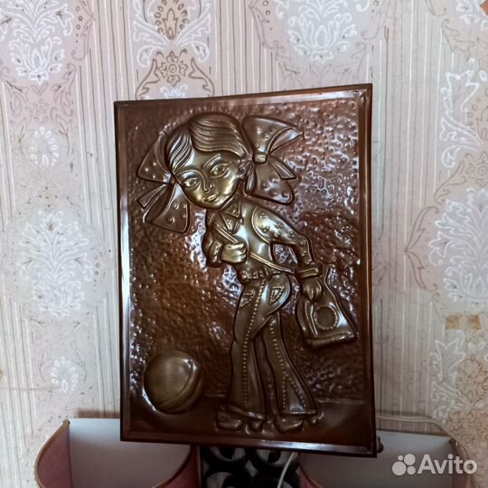 Картина медная чеканка СССР