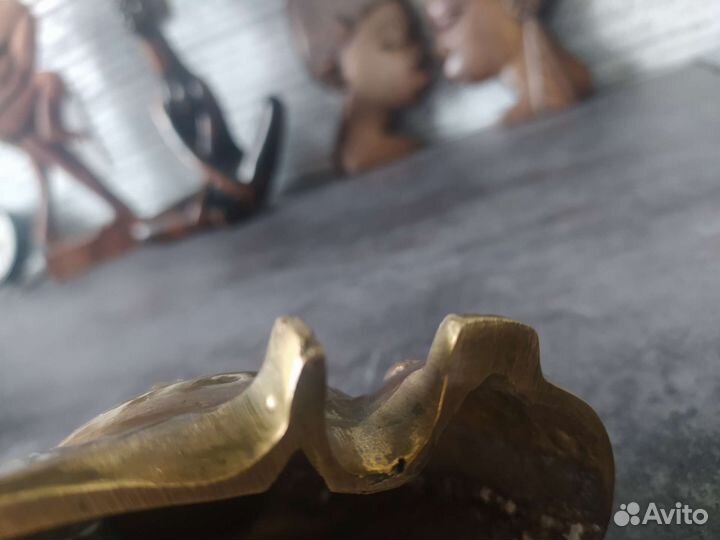 Хотей будда латунь статуэтка фигурка бронза decor