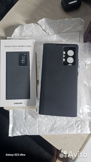 Чехол-книжка для Samsung Galaxy S24 Ultra, черный