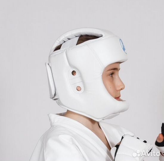 Защитный шлем с закрытым подбородком kyokushinkai