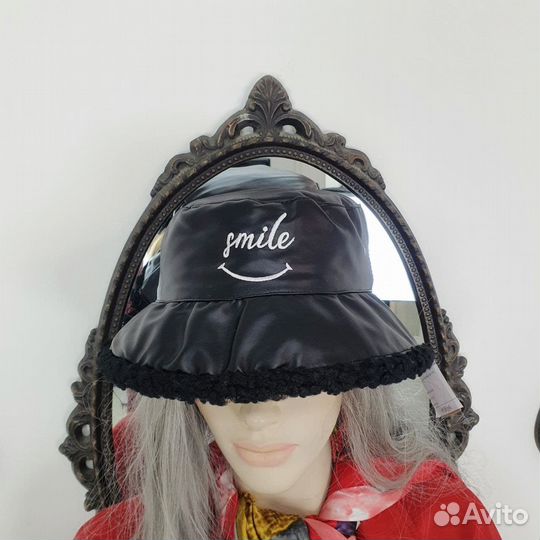 Панама экокожа тедди Smile