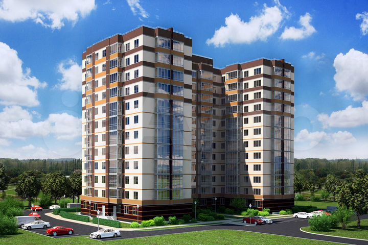 2-к. квартира, 63 м², 6/12 эт.