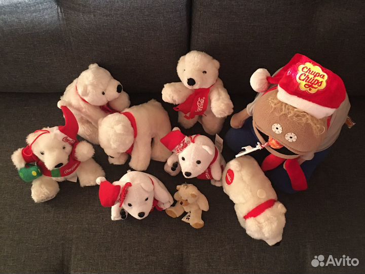 Плюшевые мишки(coca-cola),чупик