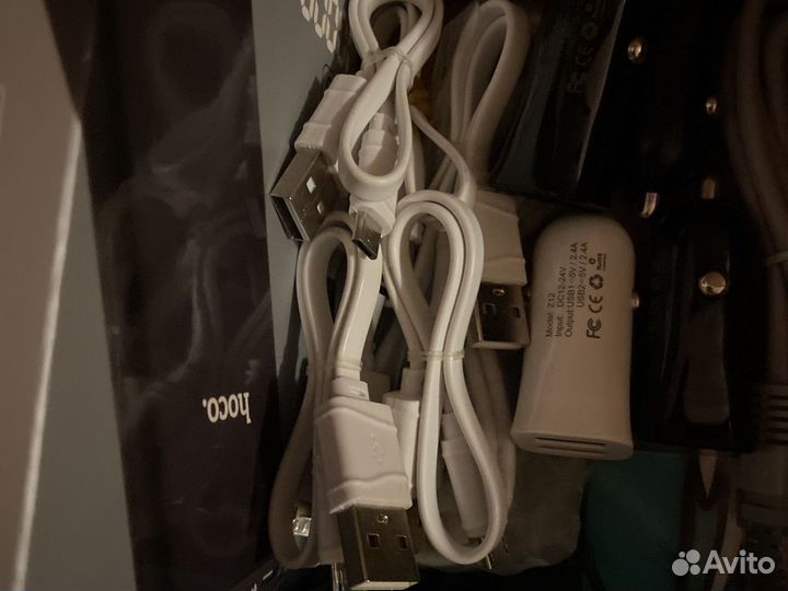 Кабель micro usb андройд, короткий, белый