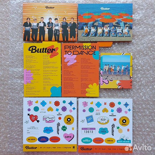 BTS Butter стенды + открытки + стикеры + полароид