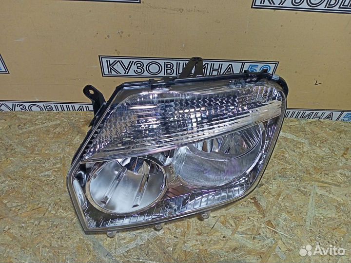 Фара левая Renault Duster (10-15г) хром