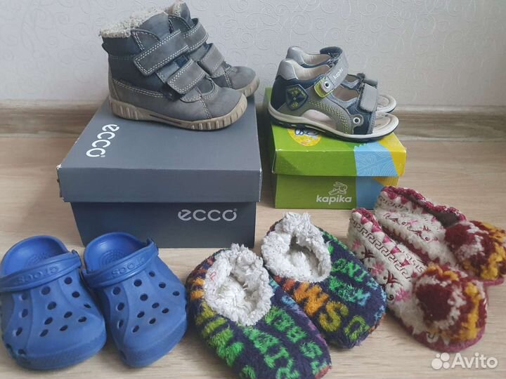 Ecco 23 еврозима, crocs c6-7, kapika 23р
