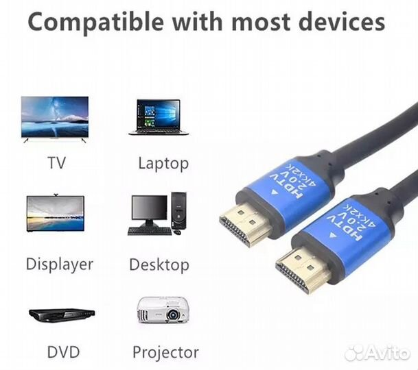 Кабель hdmi v2.0 4K Premium 15.0 метров