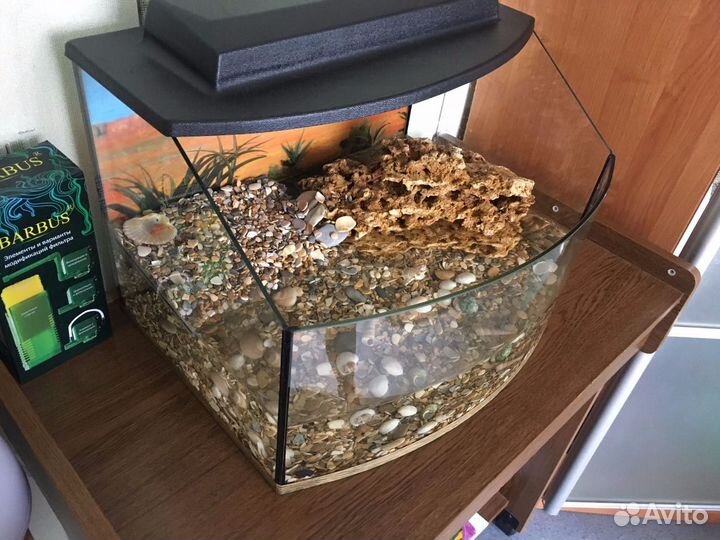 Аква Террариум для черепах с островом 47x36x32