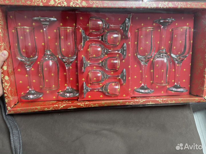 Набор столовых приборов гусь хрустальный