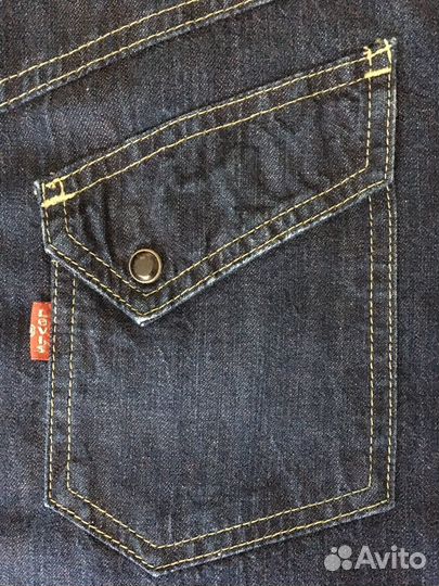 Джинсовая рубашка levis винтаж