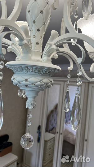 Люстра италия swarovski латунь