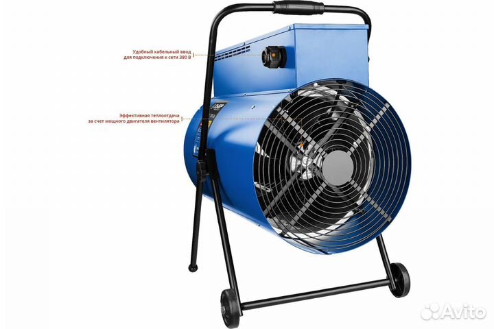 Пушка тепловая зубр, круглый корпус зтп-24