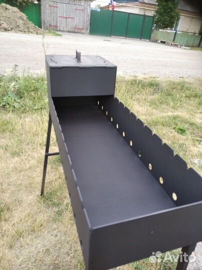 Мангал с растопкой