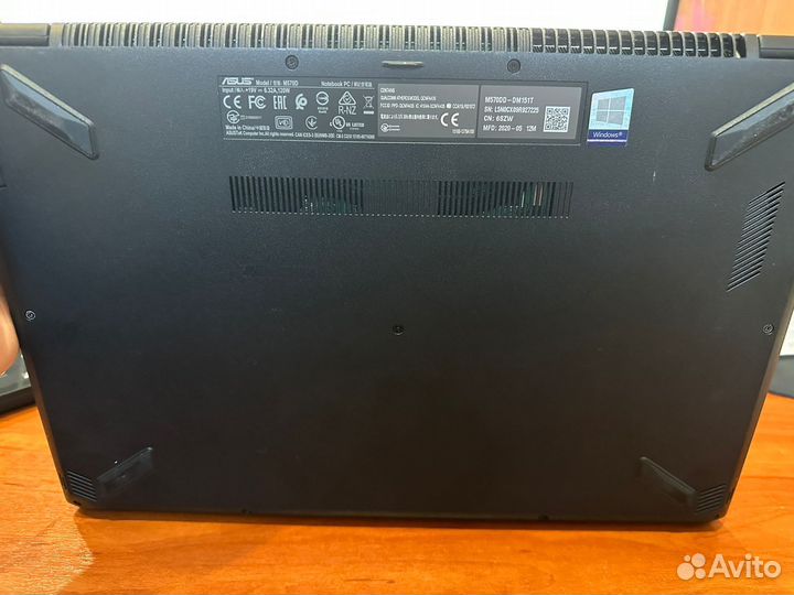 Игровой ноутбук asus Ryzen 5