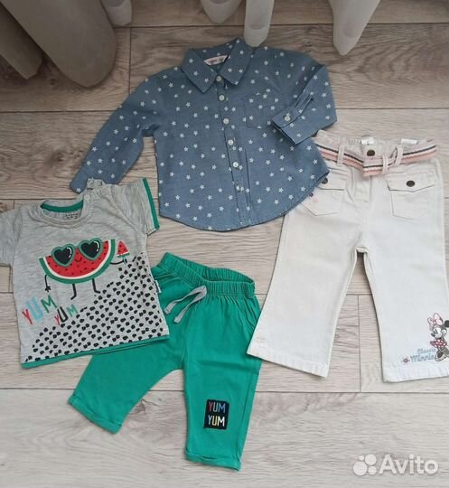 Вещи пакетом для девочки 6-9 мес