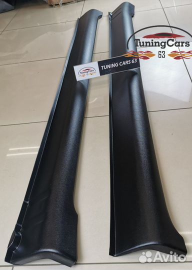 Накладки на пороги KIA Spectra - 2004-2011г.в