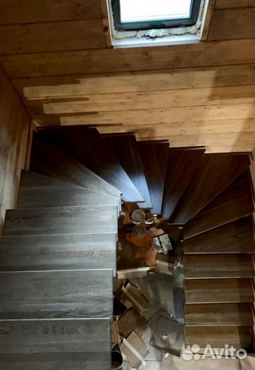 Перила деревянные с монтажем